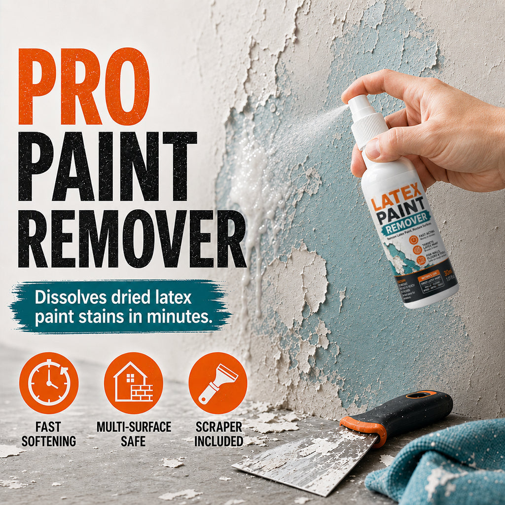 Multi-Surface Latex Paint Remover Spray✨ Fast dissolves latex paint, gentle for wall, wood & metal surfaces