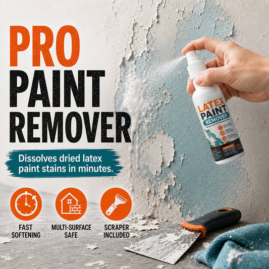 Multi-Surface Latex Paint Remover Spray✨ Fast dissolves latex paint, gentle for wall, wood & metal surfaces