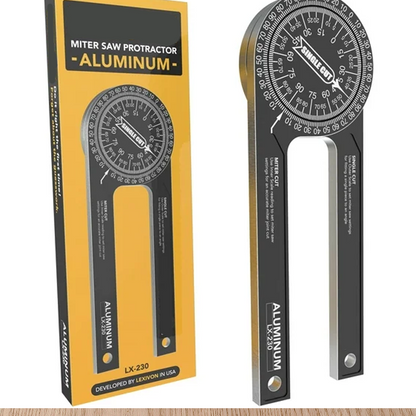 7-Inch Miter Saw Protractor✨ Aluminum & plastic available, precise angle measuring for woodworking cutting.