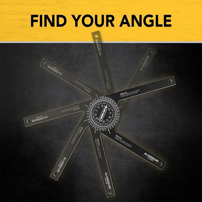 7-Inch Miter Saw Protractor✨ Aluminum & plastic available, precise angle measuring for woodworking cutting.