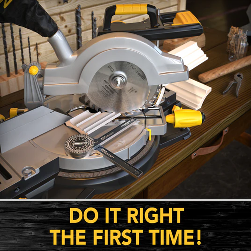7-Inch Miter Saw Protractor✨ Aluminum & plastic available, precise angle measuring for woodworking cutting.