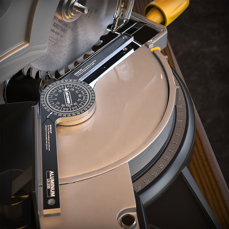 7-Inch Miter Saw Protractor✨ Aluminum & plastic available, precise angle measuring for woodworking cutting.
