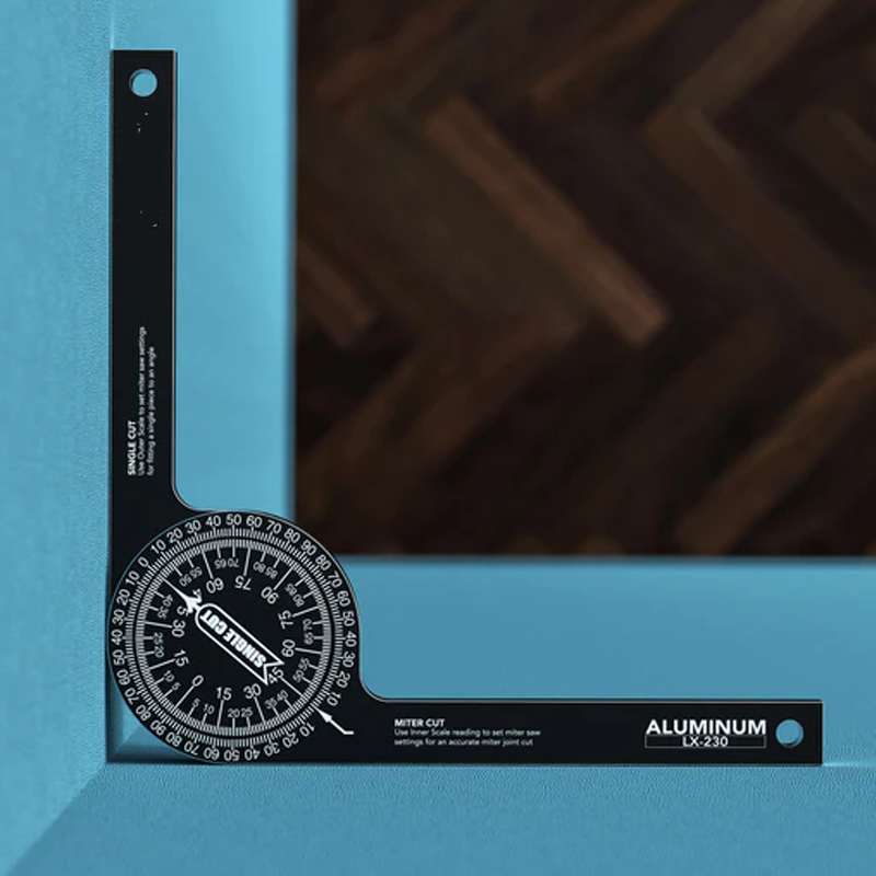 7-Inch Miter Saw Protractor✨ Aluminum & plastic available, precise angle measuring for woodworking cutting.