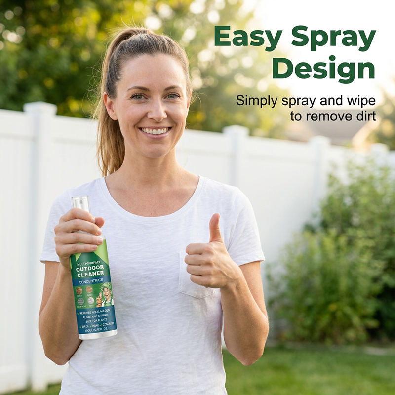 Multi-Surface Outdoor Cleaner Concentrate✨ Powerful stain removal, dilutable for patio, wall & yard surfaces.