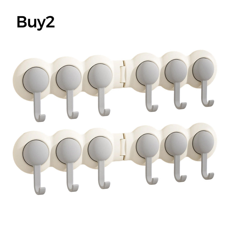 Cute Punch-Free Wall Hook Rack✨ No drilling, damage-free sticky wall rack for keys & bags storage.
