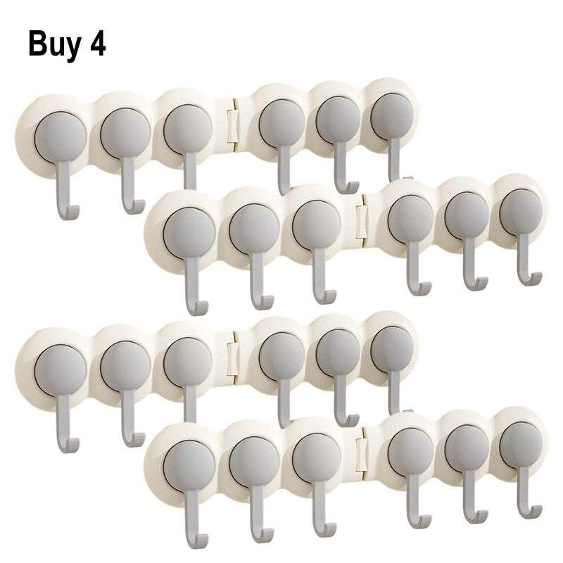 Cute Punch-Free Wall Hook Rack✨ No drilling, damage-free sticky wall rack for keys & bags storage.
