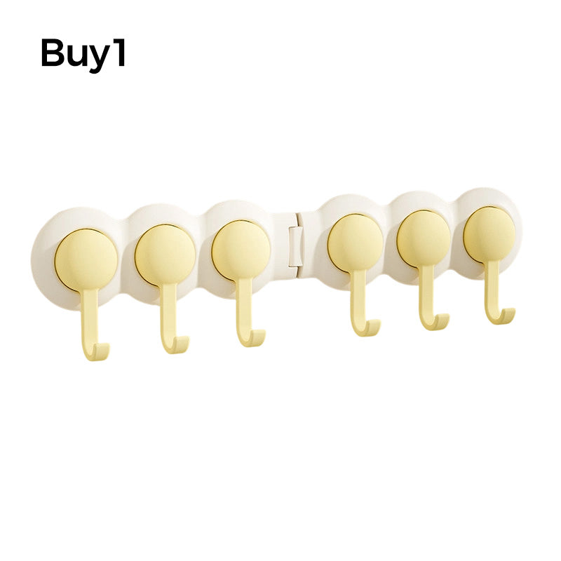 Cute Punch-Free Wall Hook Rack✨ No drilling, damage-free sticky wall rack for keys & bags storage.