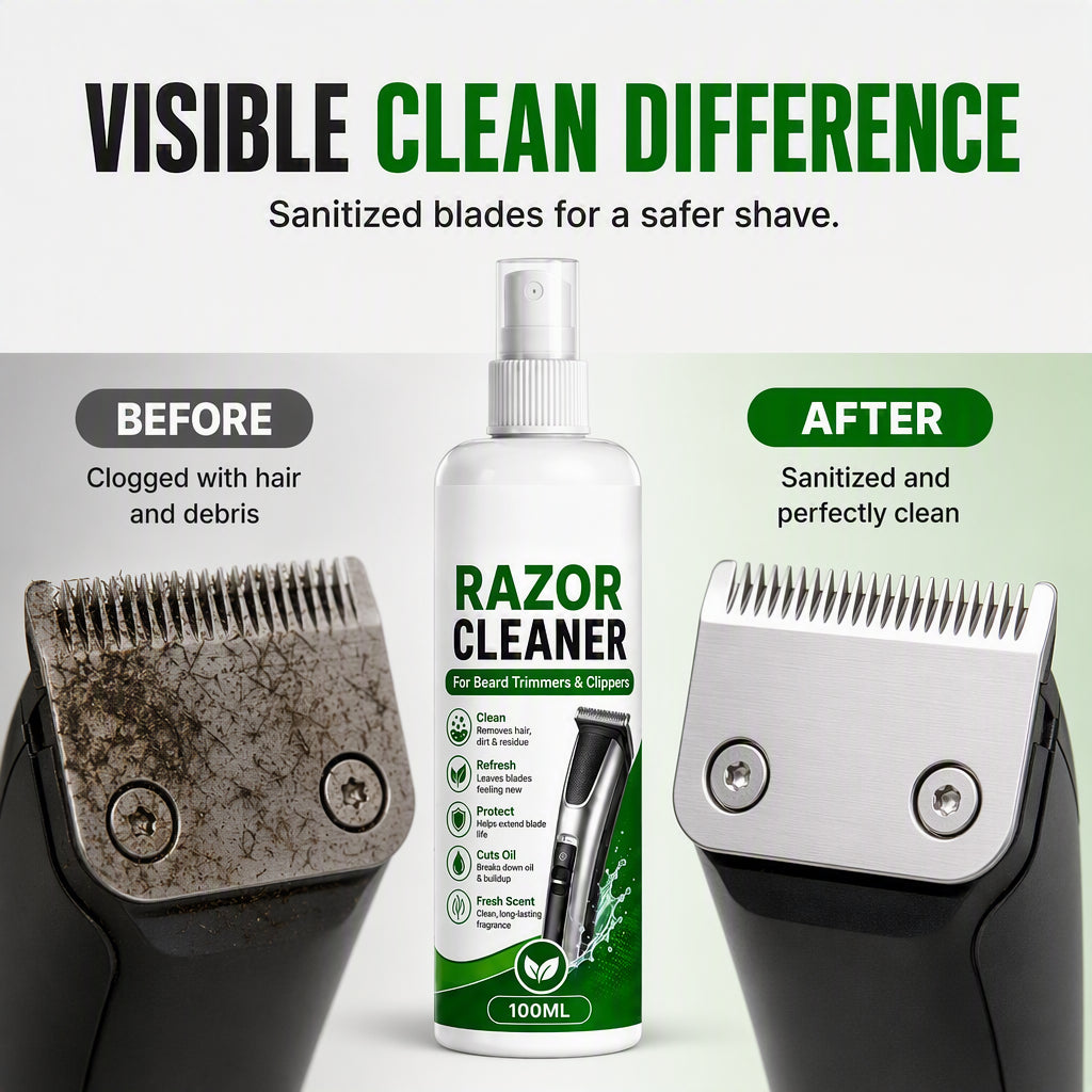 Electric Shaver Cleaning Spray✨ Quickly clear residue & grease, protect razor blades for longer service life.