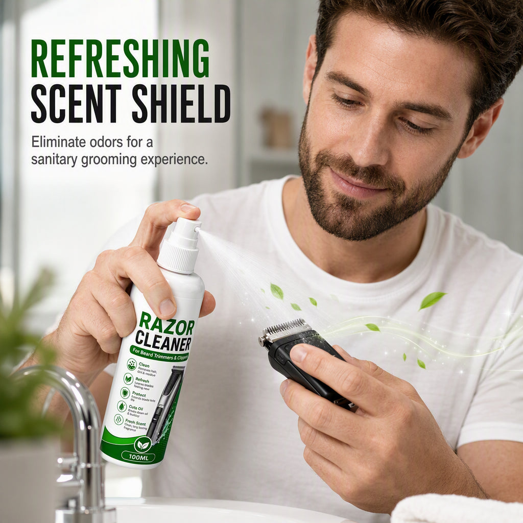 Electric Shaver Cleaning Spray✨ Quickly clear residue & grease, protect razor blades for longer service life.