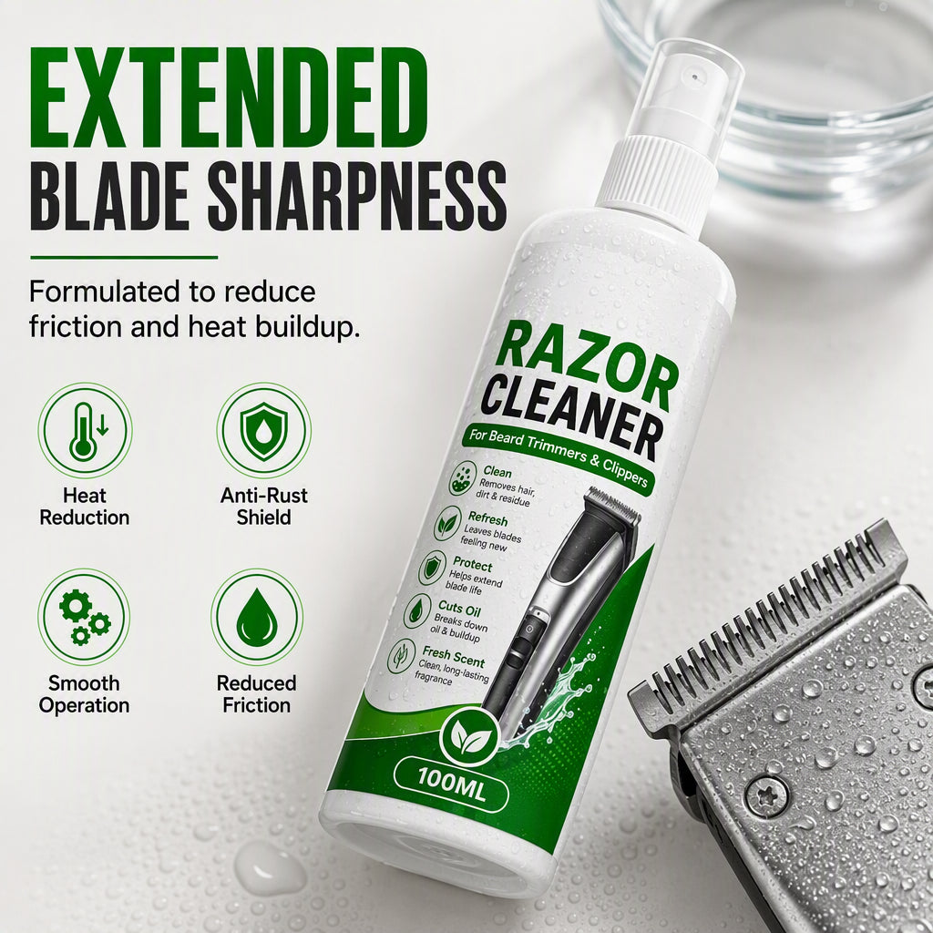 Electric Shaver Cleaning Spray✨ Quickly clear residue & grease, protect razor blades for longer service life.