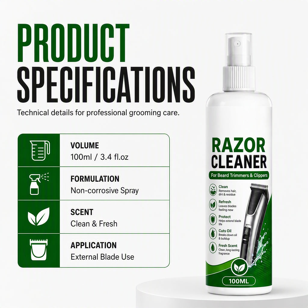 Electric Shaver Cleaning Spray✨ Quickly clear residue & grease, protect razor blades for longer service life.
