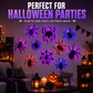 Halloween 3D Spider LED Flashing Light Wall Stickers🕷️ Flashing LED lights, spooky decor for halloween party.