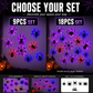 Halloween 3D Spider LED Flashing Light Wall Stickers🕷️ Flashing LED lights, spooky decor for halloween party.