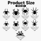 Halloween 3D Spider LED Flashing Light Wall Stickers🕷️ Flashing LED lights, spooky decor for halloween party.