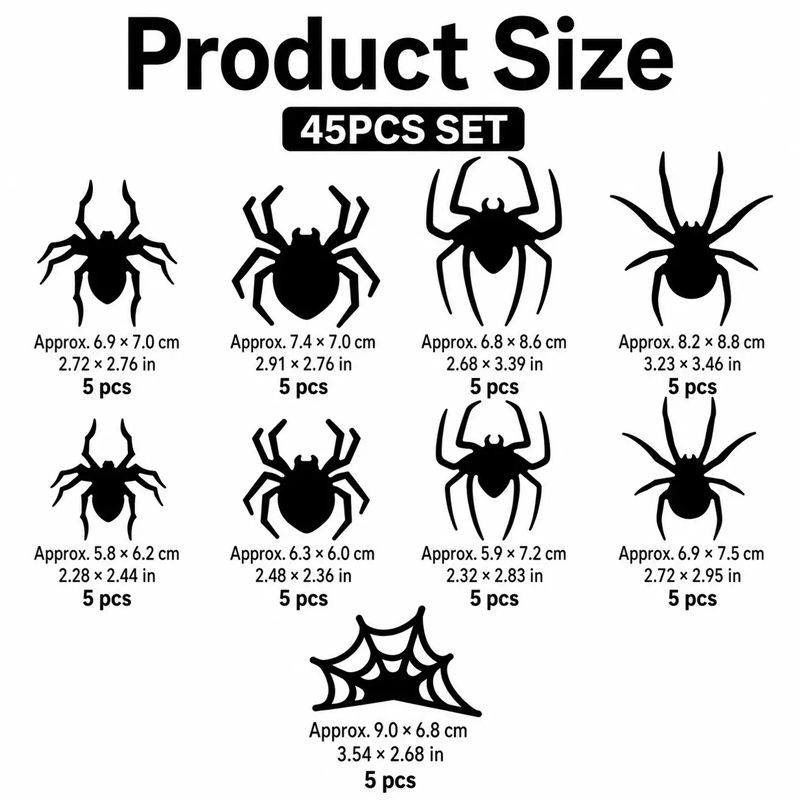 Halloween 3D Spider LED Flashing Light Wall Stickers🕷️ Flashing LED lights, spooky decor for halloween party.