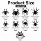 Halloween 3D Spider LED Flashing Light Wall Stickers🕷️ Flashing LED lights, spooky decor for halloween party.