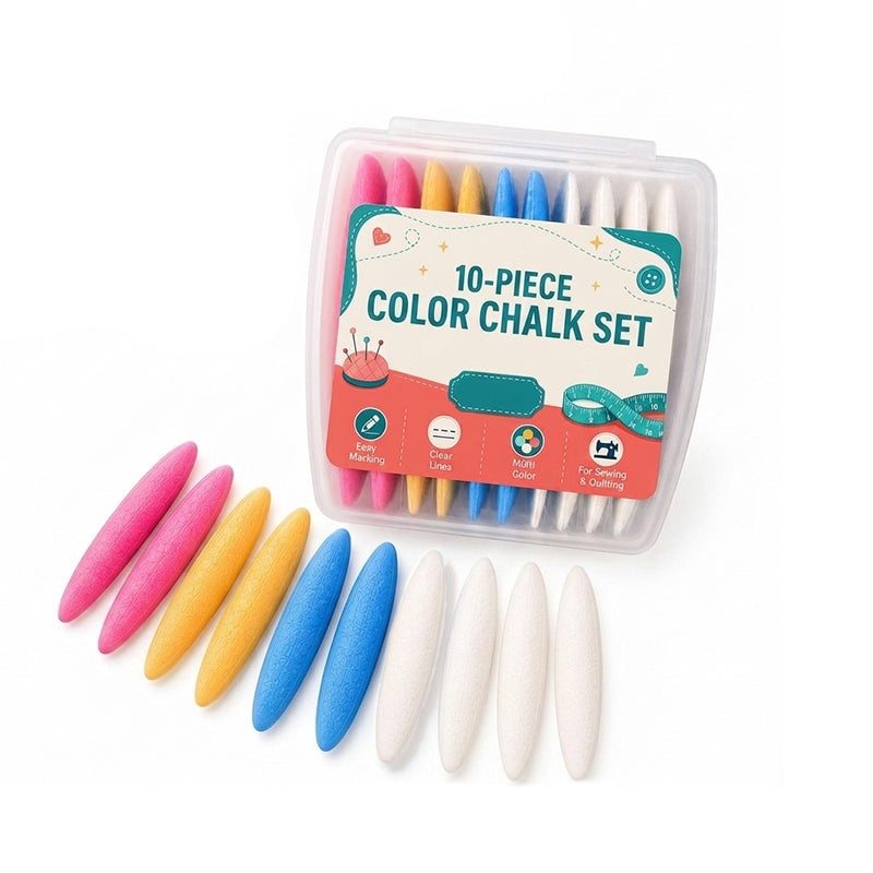 Clear Line Fabric Chalk✂️ Clear marking for sewing & tailoring, easy wipe off without damaging fabrics.