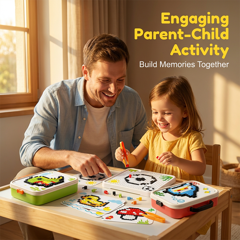 Creative 3D Mushroom Peg Puzzle🍄 Fun assemble peg toy, boost kids hands‑on ability for early learning.