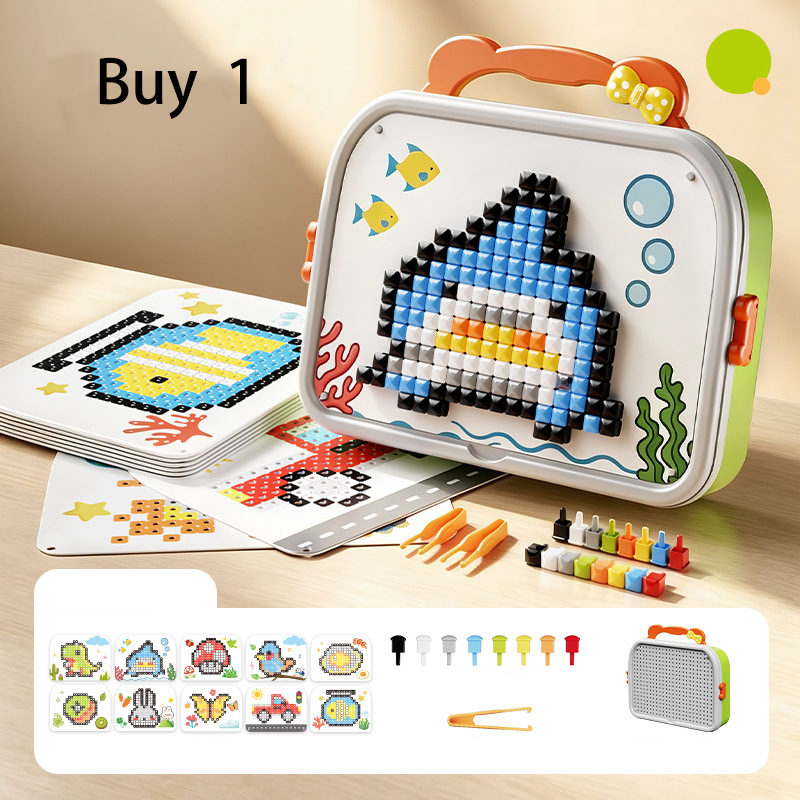 Creative 3D Mushroom Peg Puzzle🍄 Fun assemble peg toy, boost kids hands‑on ability for early learning.