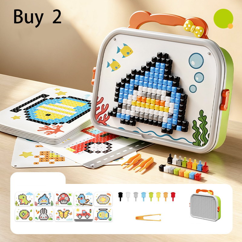 Creative 3D Mushroom Peg Puzzle🍄 Fun assemble peg toy, boost kids hands‑on ability for early learning.