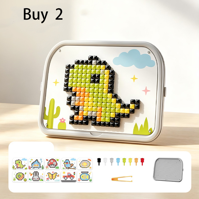 Creative 3D Mushroom Peg Puzzle🍄 Fun assemble peg toy, boost kids hands‑on ability for early learning.