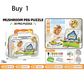Creative 3D Mushroom Peg Puzzle🍄 Fun assemble peg toy, boost kids hands‑on ability for early learning.