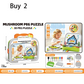 Creative 3D Mushroom Peg Puzzle🍄 Fun assemble peg toy, boost kids hands‑on ability for early learning.