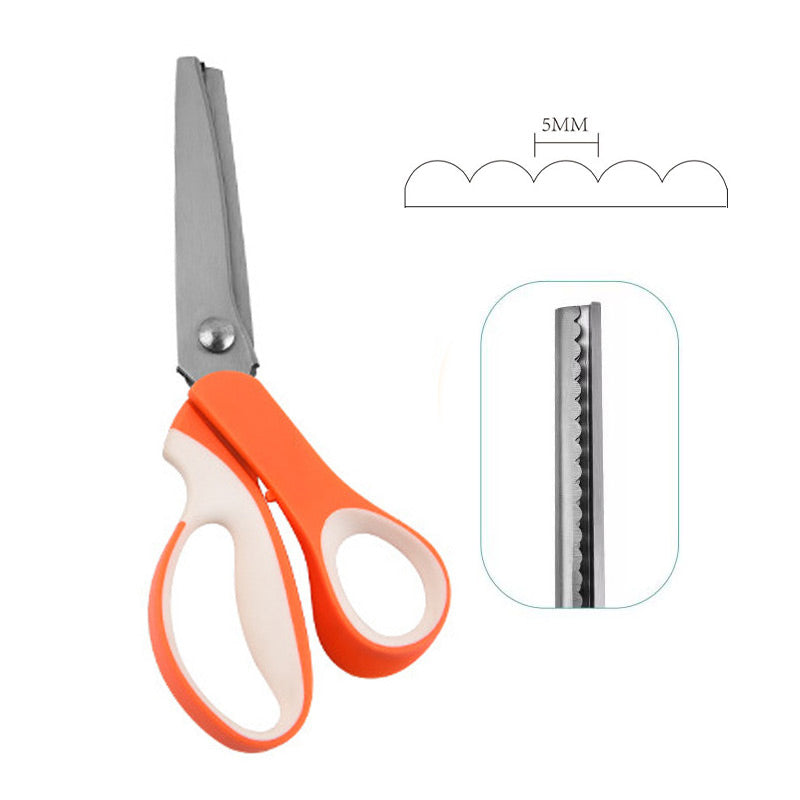 ✂️ 2026 Sale — Over 23,100 Sold! 🧵 Multipurpose Pinking Shears Serrated Scissors – Zigzag Fabric Cutting, Ergonomic Handle & Rust-Resistant Steel ⚡