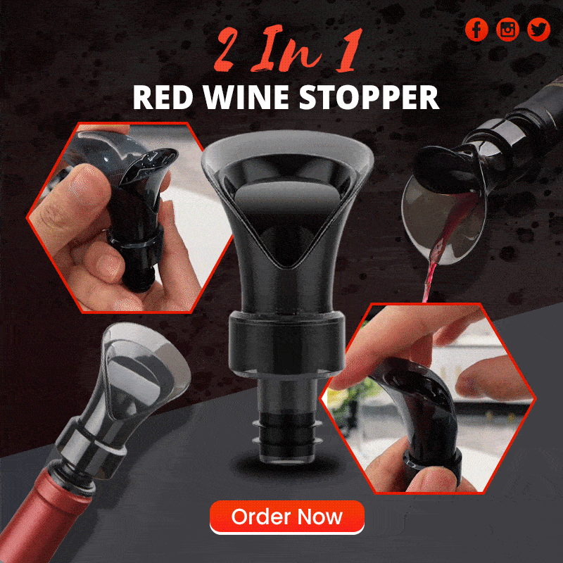 🍷 2-in-1 Wine Saver with Vacuum Pump & Sealer – Preserves Freshness & Aroma
