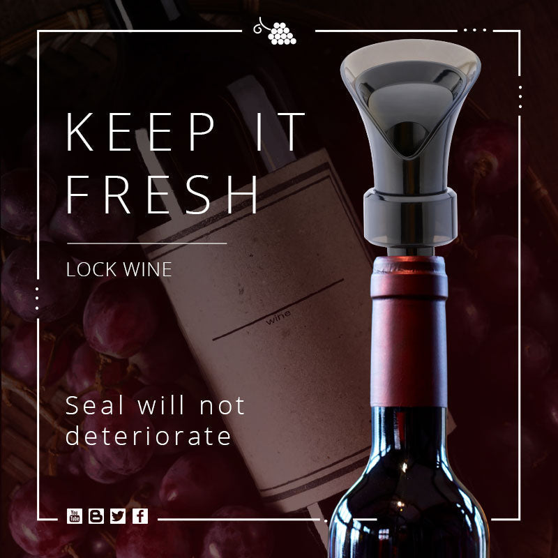 🍷 2-in-1 Wine Saver with Vacuum Pump & Sealer – Preserves Freshness & Aroma