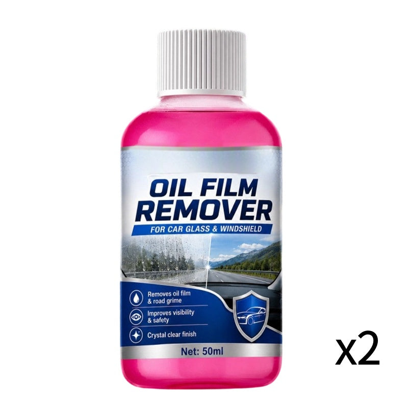 🚗Car Glass Oil Film Remover Windshield Cleaner – Professional Automotive Glass Cleaning Agent, Quickly Remove Oil‑Film, Road Grime & Water Stains for Crystal Clear Driving Visibility