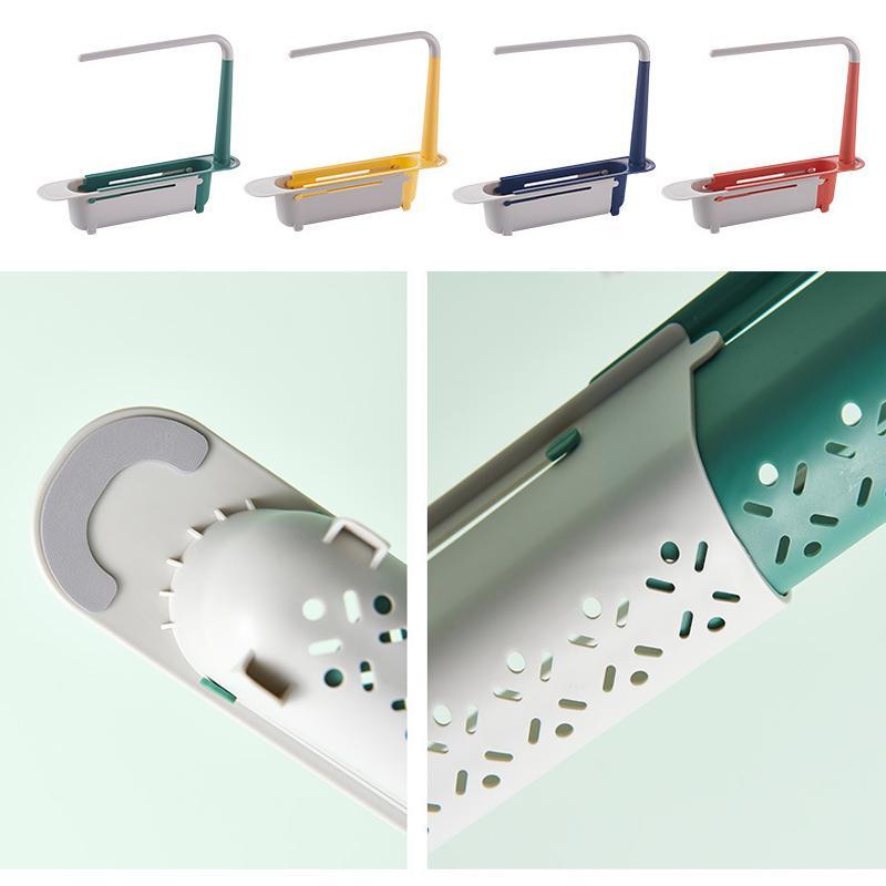 This telescopic rack turns it into organized storage — no drill, no tools, no measuring. 😌