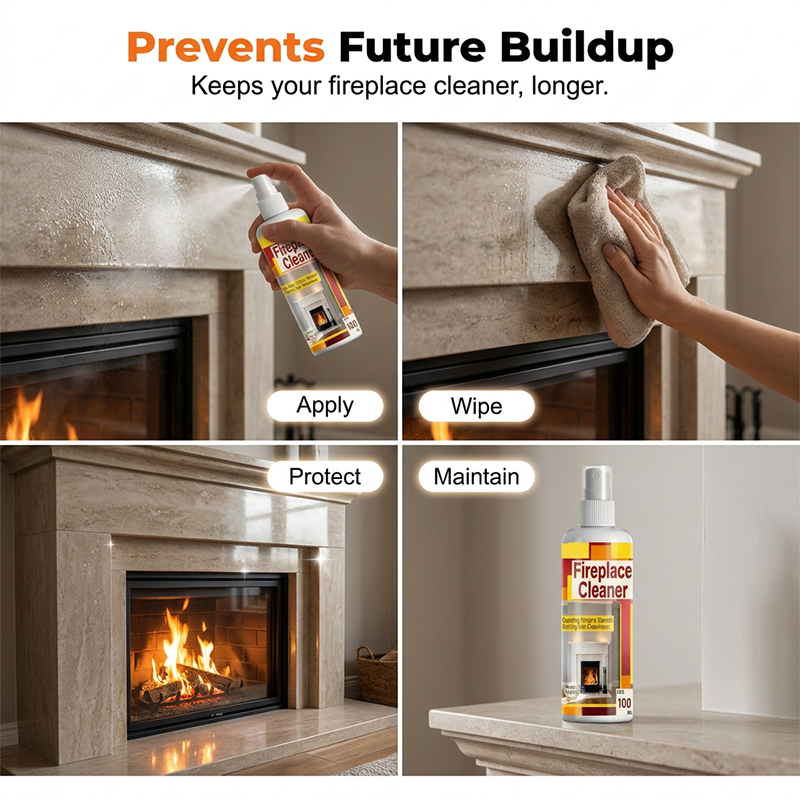 🔥50% OFF NOW! Fast‑Acting Fireplace Cleaner Spray, Deep Penetrating Soot & Smoke Stain Remover, Residue‑Free Cleaning Spray for Fireplace Surfaces