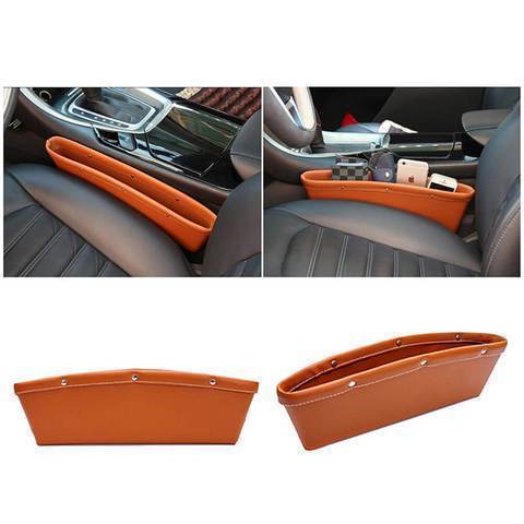 Car Seat Side Organizer Pouch - Universal Auto Pocket Storage Bag for Wallet, Phone, and Keys