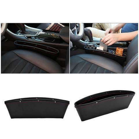 Car Seat Side Organizer Pouch - Universal Auto Pocket Storage Bag for Wallet, Phone, and Keys