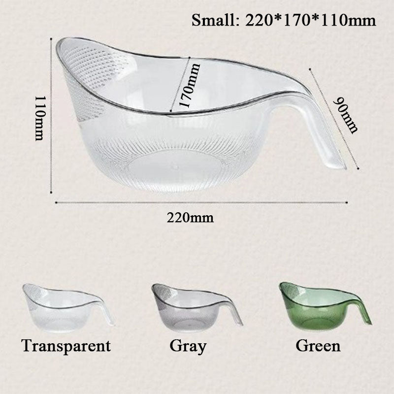 🍚 LIMITED TIME 50% OFF! Wash Rice Without Losing a Grain – Fine Mesh Colander Bowl with Handle. UK Stock ✨