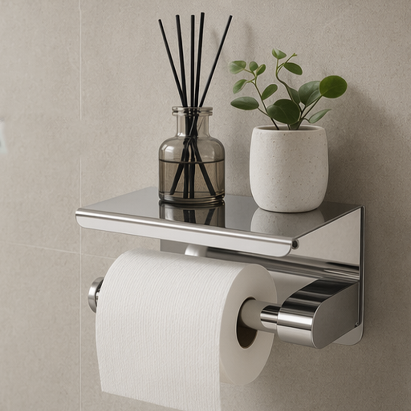 Wall Mounted Stainless Steel Toilet Paper Holder