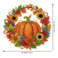 🎃Halloween Sale🍂 Pumpkin wreath with a diamond pattern to hang up – Complete DIY kit