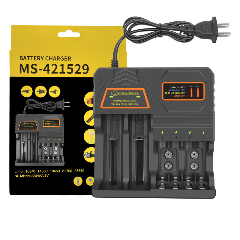 Smart Multi-Slot Rechargeable Battery Charger