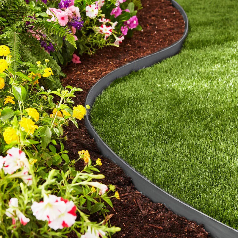 🌿 50% OFF NOW! 🏡 No-Dig Landscape Edging – 10M Roll, Weather-Resistant & 30 Spikes – Clean, Clear Lawn Borders 🛡️