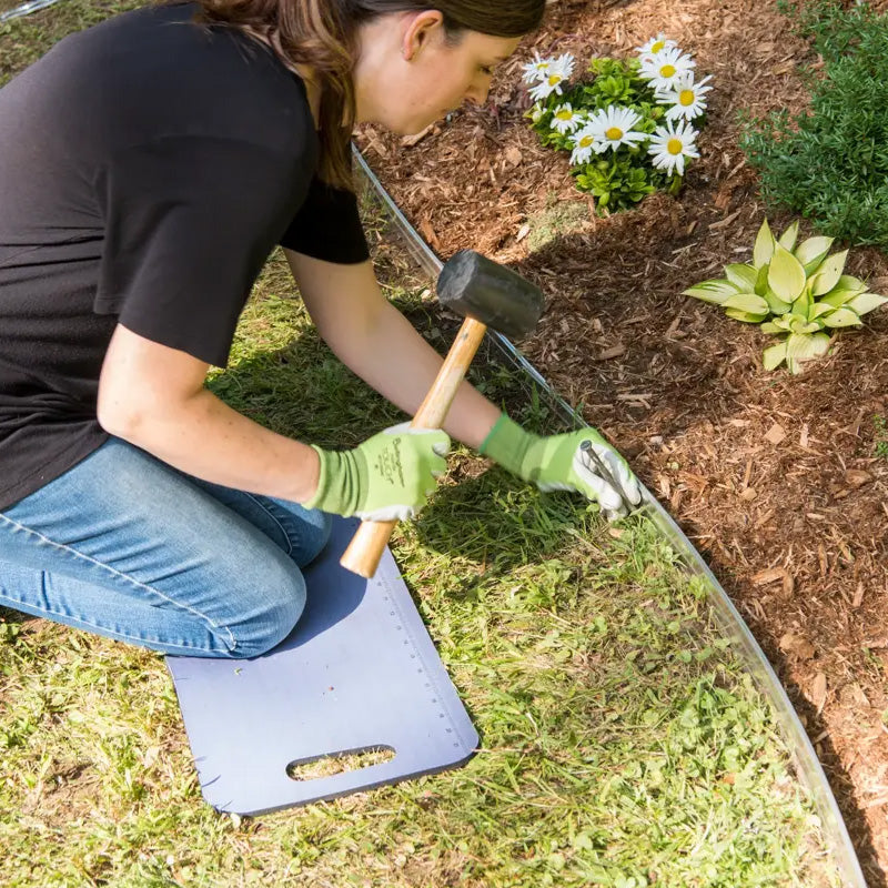 🌿 50% OFF NOW! 🏡 No-Dig Landscape Edging – 10M Roll, Weather-Resistant & 30 Spikes – Clean, Clear Lawn Borders 🛡️