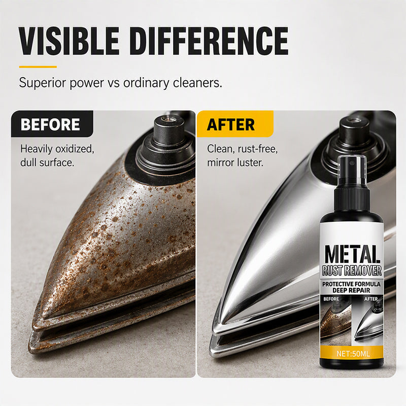 Iron Cleaner✨ Dissolve limescale & stains, restore smooth soleplate for effortless ironing.🔥 Iron Rust Removal & Polishing Spray