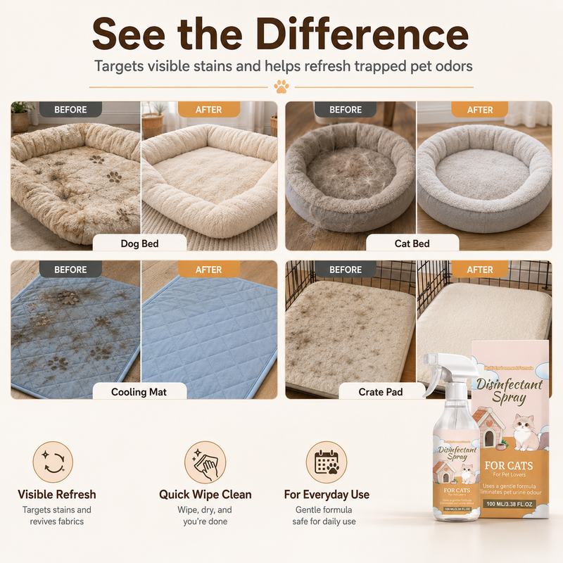 🔥HOT SALE 50% OFF🔥No-Wash Pet Bed Stain and Odor Remover Spray