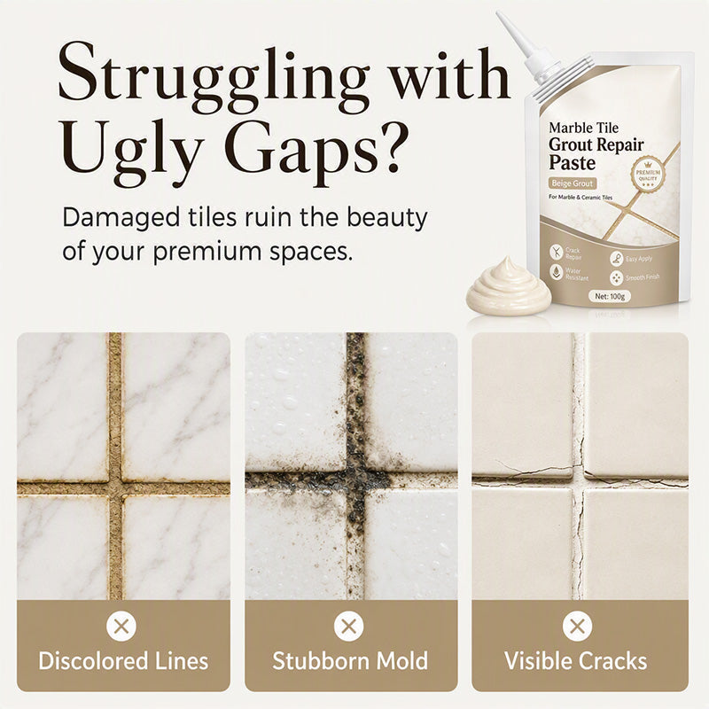 🔥🎁 NEW: 50% OFF 🔥Beige Marble Tile Grout Repair Paste