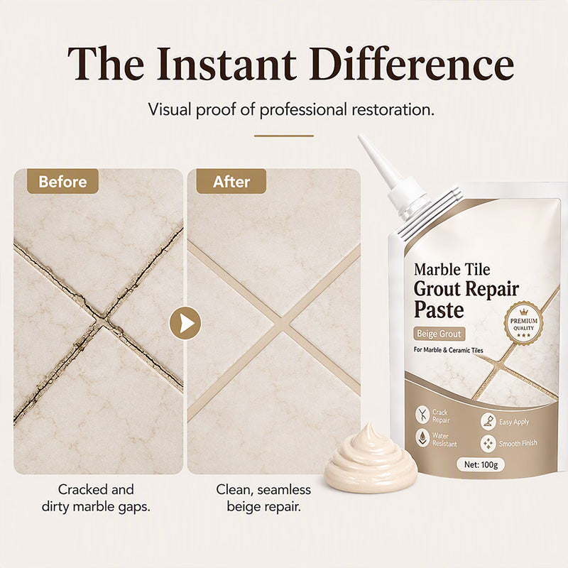 🔥🎁 NEW: 50% OFF 🔥Beige Marble Tile Grout Repair Paste