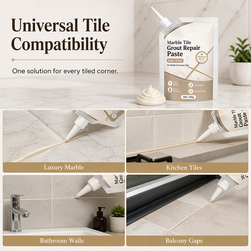 🔥🎁 NEW: 50% OFF 🔥Beige Marble Tile Grout Repair Paste