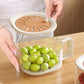 🍓 LIMITED‑TIME 50% OFF! ⚡ 2 in 1 Draining Basket with Lid – Wash, Drain & Store ✨