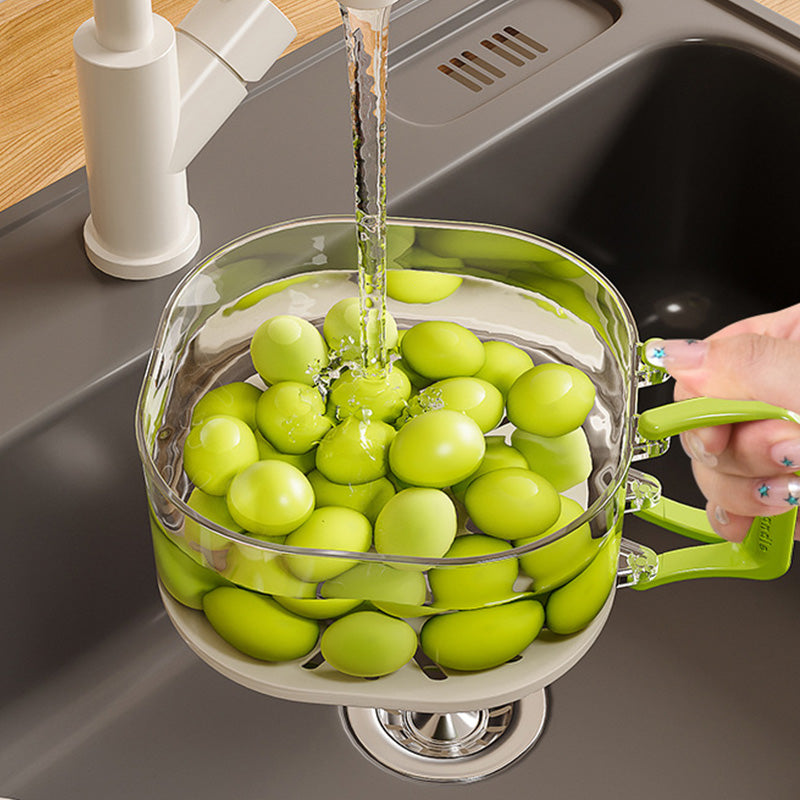 🍓 LIMITED‑TIME 50% OFF! ⚡ 2 in 1 Draining Basket with Lid – Wash, Drain & Store ✨