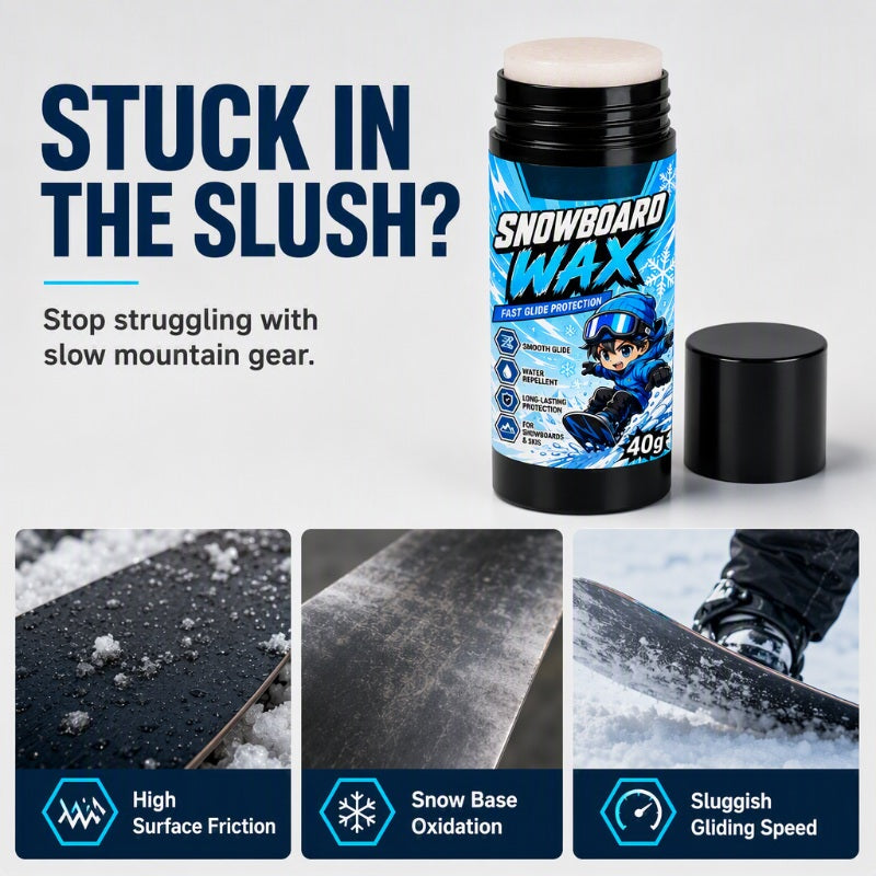 🏂50% OFF NOW! Rub‑On Snowboard Ultra Glide Speed Wax – No‑Iron Quick Apply Snowboard & Ski Wax Stick, All‑Snow Condition Formula, Compact Travel‑Size Winter Sports Gear for Enhanced Sliding Performance