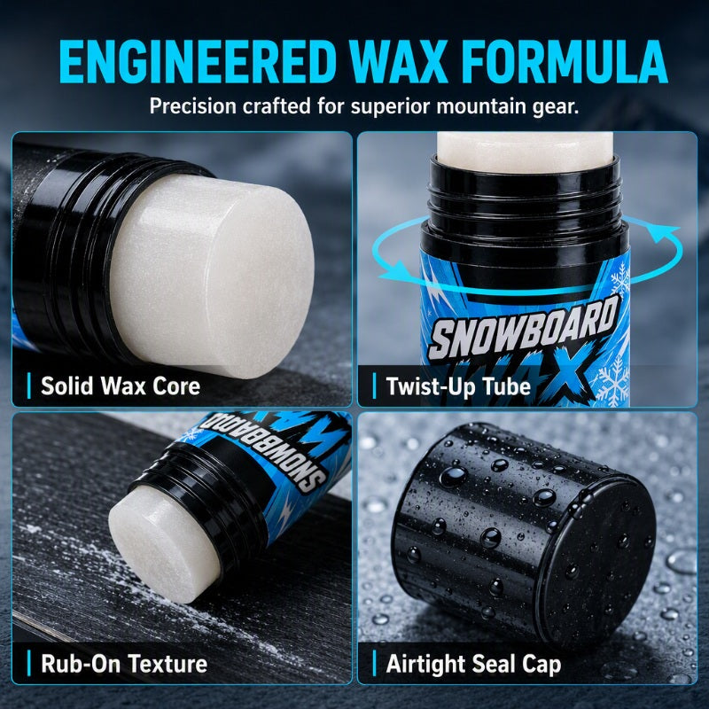 🏂50% OFF NOW! Rub‑On Snowboard Ultra Glide Speed Wax – No‑Iron Quick Apply Snowboard & Ski Wax Stick, All‑Snow Condition Formula, Compact Travel‑Size Winter Sports Gear for Enhanced Sliding Performance